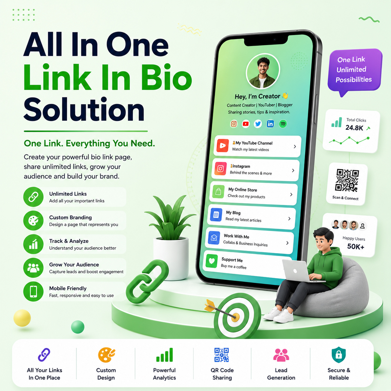 All In One Link In Bio Solution